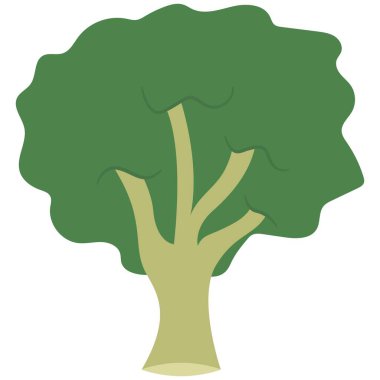 Brokoli sebze unsuru. Vejetaryen temalı vektör unsuru. Görüntü.