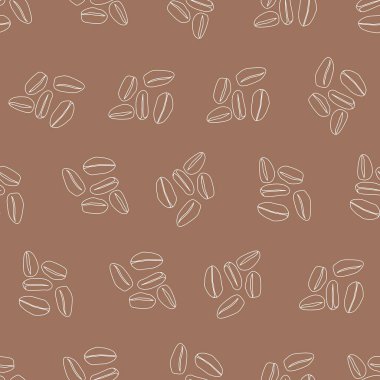 Yulaf çizgisi, kusursuz desen. Arka planlar, duvar kağıtları, kumaşlar, tekstil, ambalaj kağıtları, basılı materyaller ve daha fazlası için uygundur..