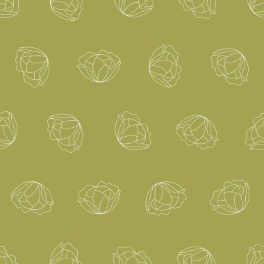 Lahana çizgisi, kusursuz desen. Arka planlar, duvar kağıtları, kumaşlar, tekstil, ambalaj kağıtları, basılı materyaller ve daha fazlası için uygundur..