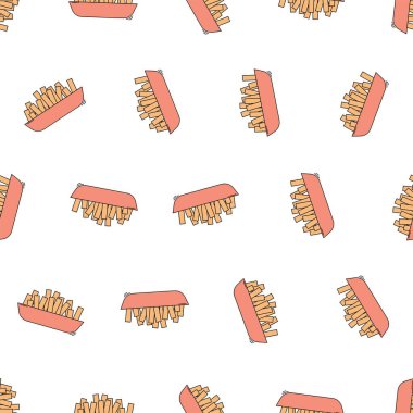 Patates kızartması pürüzsüz. Arka planlar, duvar kağıtları, kumaşlar, tekstil, ambalaj kağıtları, basılı materyaller ve daha fazlası için uygundur..