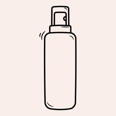 Duman suratlı sanat eseri. Cilt temalı vektör ögesi ve karalama el çizimi tarzı. Görüntü.