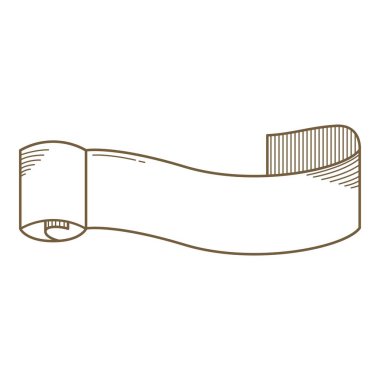 El yapımı kurdele parçası. Vektör çizimi. Düğün davetiyesi, estetik dekorasyon, sosyal medya paylaşımı, afiş, promosyon, reklam vesaire için uygundur.