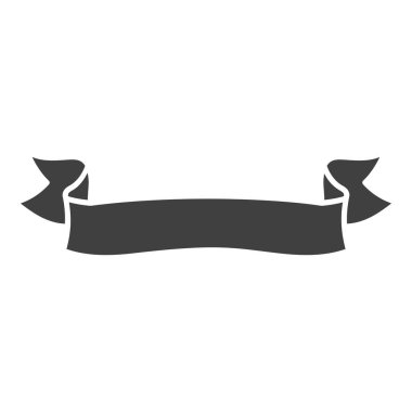 Dekoratif kurdele elementi. Vektör çizimi. Düğün davetiyesi, estetik dekorasyon, sosyal medya paylaşımı, afiş, promosyon, reklam vesaire için uygundur.