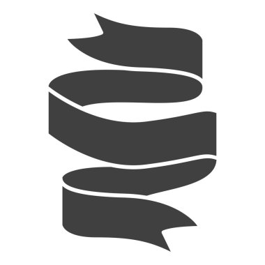 Dekoratif kurdele elementi. Vektör çizimi. Düğün davetiyesi, estetik dekorasyon, sosyal medya paylaşımı, afiş, promosyon, reklam vesaire için uygundur.