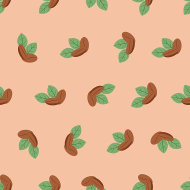 Kahve çekirdekleri pürüzsüz. Arka planlar, duvar kağıtları, kumaşlar, tekstil, ambalaj kağıtları, basılı materyaller ve daha fazlası için uygundur..