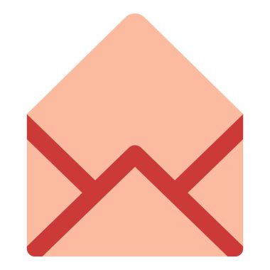 Zarf postane elemanı. Postane temalı ve düz vektör tarzlı vektör illüstrasyonu. Düzenlenebilir vektör.