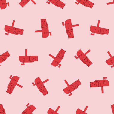 Düz bir posta kutusu kalıbı. Arka planlar, duvar kağıtları, kumaşlar, tekstil, ambalaj kağıtları, basılı malzemeler ve daha fazlası için uygun. Düzenlenebilir vektör.