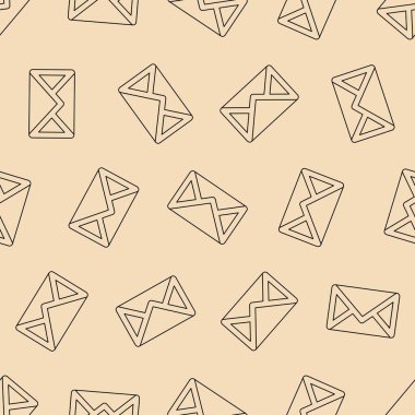 Zarf çizgisi, kusursuz desen. Arka planlar, duvar kağıtları, kumaşlar, tekstil, ambalaj kağıtları, basılı malzemeler ve daha fazlası için uygun. Düzenlenebilir vektör.