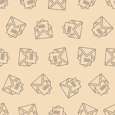 Zarf çizgisi, kusursuz desen. Arka planlar, duvar kağıtları, kumaşlar, tekstil, ambalaj kağıtları, basılı malzemeler ve daha fazlası için uygun. Düzenlenebilir vektör.