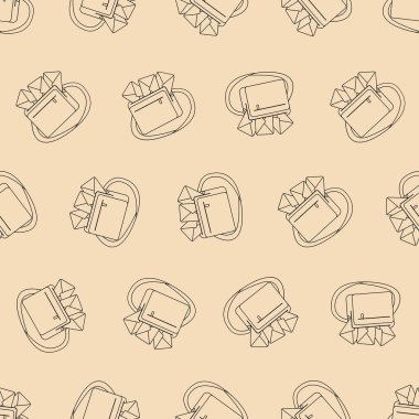 Posta poşeti hattı kusursuz desen. Arka planlar, duvar kağıtları, kumaşlar, tekstil, ambalaj kağıtları, basılı malzemeler ve daha fazlası için uygun. Düzenlenebilir vektör.
