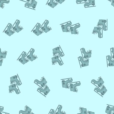 Düz çizgili buz pateni ayakkabıları. Arka planlar, duvar kağıtları, kumaşlar, tekstil, ambalaj kağıtları, basılı malzemeler ve daha fazlası için uygun. Düzenlenebilir vektör.