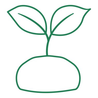 Doğa çizgisi sanatı. Sürdürülebilirlik temalı vektör illüstrasyonu ve çizgi sanat vektör biçimi. Düzenlenebilir vektör ögesi.