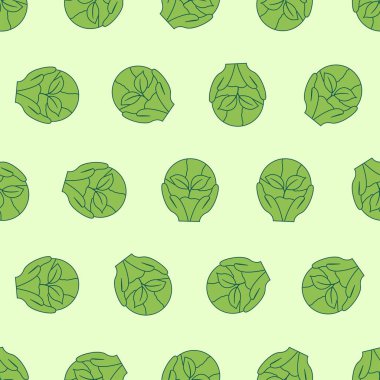 Düz çizgi ekolojisi kusursuz desen. Arka planlar, duvar kağıtları, kumaşlar, tekstil, ambalaj kağıtları, basılı malzemeler ve daha fazlası için uygun. Düzenlenebilir vektör.