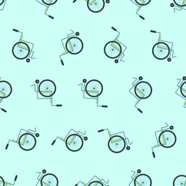 Tekerlekli sandalye izi yok. Arka planlar, duvar kağıtları, kumaşlar, tekstil, ambalaj kağıtları, basılı malzemeler ve daha fazlası için uygun. Düzenlenebilir vektör.