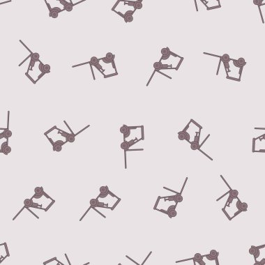 Düz çizgi forklift deseni. Arka planlar, duvar kağıtları, kumaşlar, tekstil, ambalaj kağıtları, basılı malzemeler ve daha fazlası için uygun. Düzenlenebilir vektör.