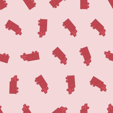 Düz çizgili, kusursuz bir kamyon. Arka planlar, duvar kağıtları, kumaşlar, tekstil, ambalaj kağıtları, basılı malzemeler ve daha fazlası için uygun. Düzenlenebilir vektör.