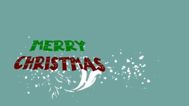Merry Christmas Video Animation — Stock Video