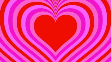 Animation background video heart logo loop moving