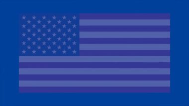 20 february happy president's day animation video on blue background with text moving and fla