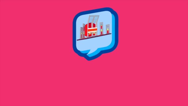 February Animation Video International Mother Language Day Text Logo — Stok video