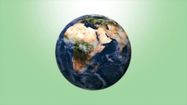 Анимированное Видео Дне Земли Цветном Фоне Эффектом Размытия Движения — стоковое видео