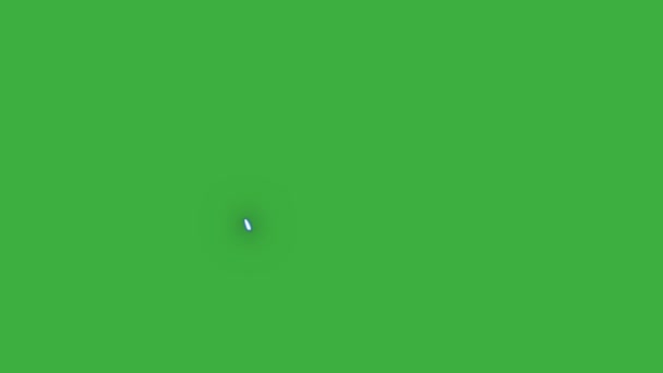 アニメーションビデオループ緑の画面の背景に実際の電気雷効果 — ストック動画