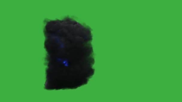 Magiczny Portal Chmur Dym Zielonym Ekranie Otwieram Portal Dymny Bramę — Wideo stockowe