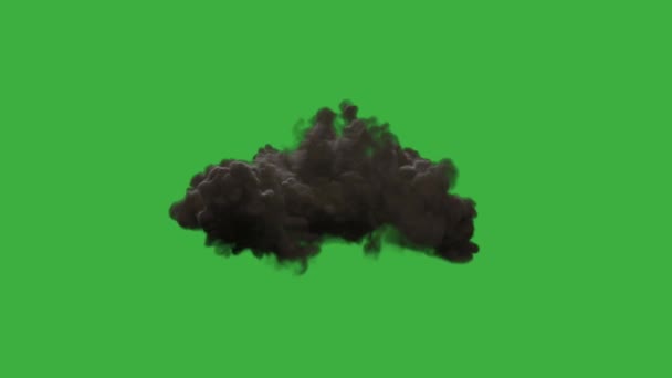 Animazione Video Reale Elemento Esplosione Fuoco Sfondo Schermo Verde — Video Stock
