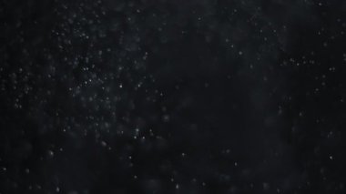 Parıldayan parçacıklar, bokeh parlak parçacıklar siyah arkaplan üzerinde döngü animasyonu. Bu videoyu görüntülerinize ekleyebilirsiniz .