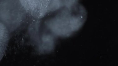 Parıldayan parçacıklar, bokeh parlak parçacıklar siyah arkaplan üzerinde döngü animasyonu. Bu videoyu görüntülerinize ekleyebilirsiniz .