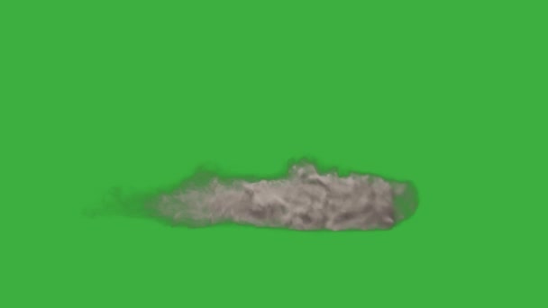 Animation Video Loop Air Blast Element Effekt Auf Grünem Hintergrund — Stockvideo