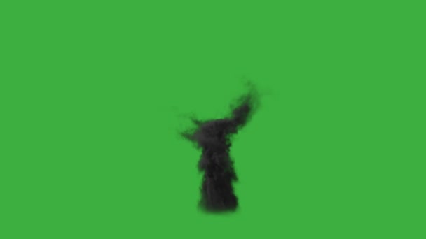 Animation Video Tornado Vind Element Effekt Grön Skärm Bakgrund — Stockvideo