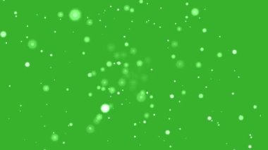 Yeşil ekran arkaplanı üzerinde hareket eden animasyon video parçacıkları, kullandığınız yeşil ekran kullanım video düzenleme yazılımını kaldırın .