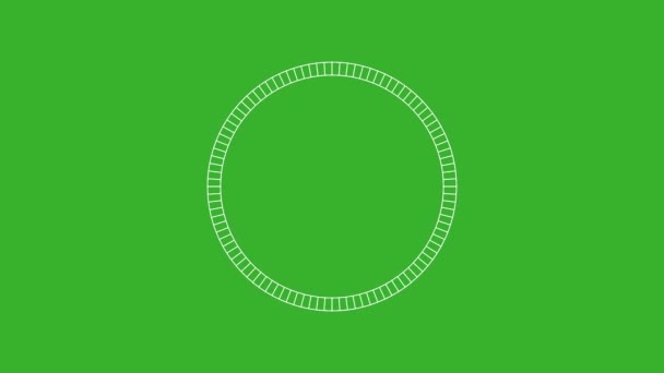 Ефект Анімації Відео Аудіо Візуалізатора Фоні Зеленого Екрану Вилучити Зелений — стокове відео