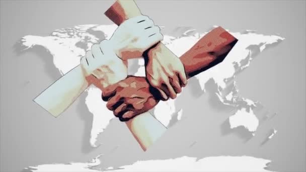 关于世界文化多样性促进对话和发展日的动画录像 — 图库视频影像