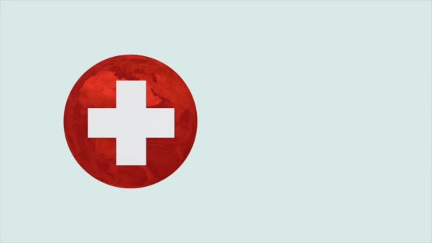 关于世界红十字日的动画视频 — 图库视频影像