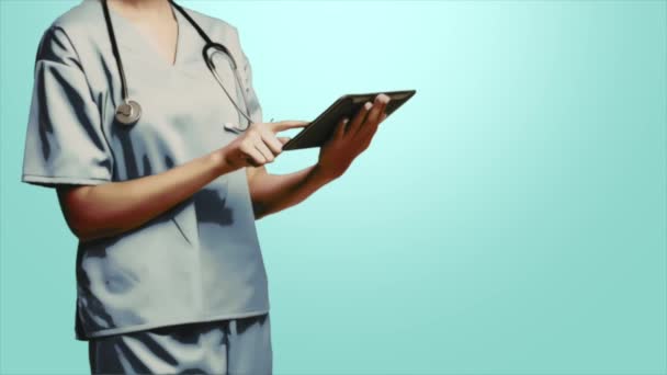 Vídeo Animación Sobre Día Internacional Las Enfermeras — Vídeo de stock