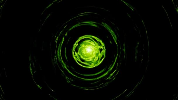 Vídeo Animación Abstracto Color Verde Fondo Con Zoom Efecto — Vídeo de stock