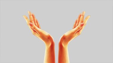 Gri arka plan üzerinde hareket bulanıklığı olan saldırganlık mağdurlarının uluslararası çocuk gününü gösteren animasyon videosu