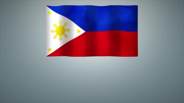 Filipinler Deki Mutlu Bağımsızlık Günü Hakkında Animasyon Videosu — Stok video