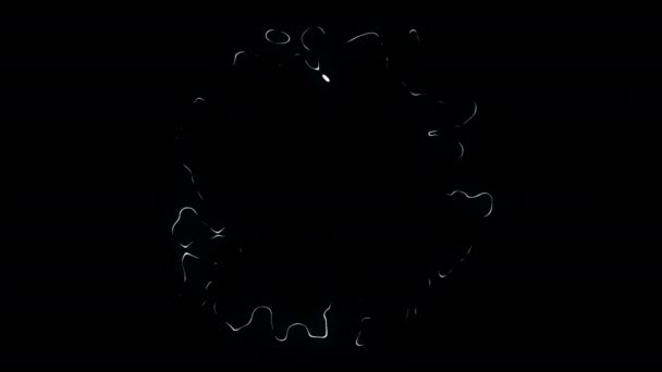 Alfa Kanal Arkaplanlı Animasyon Döngüsü Video Plazma Elemanı Çizgi Film — Stok video