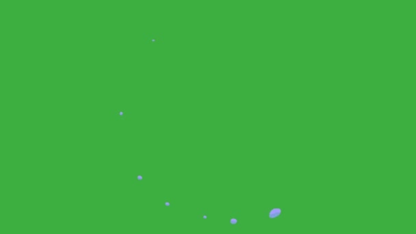 Animation Loop Video Form Element Tecknad Effekt Grön Skärm Bakgrund — Stockvideo
