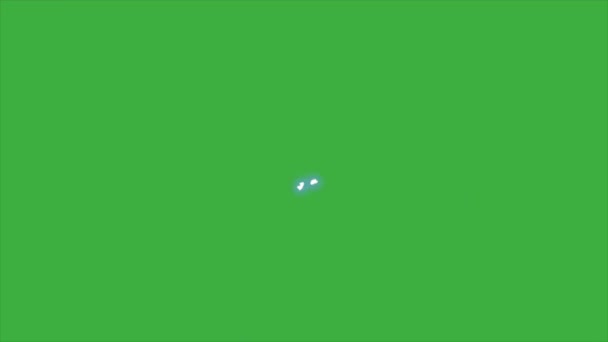 Eine Videoanimation Schleifeneffekt Cartoon Energie Auf Grünem Hintergrund — Stockvideo