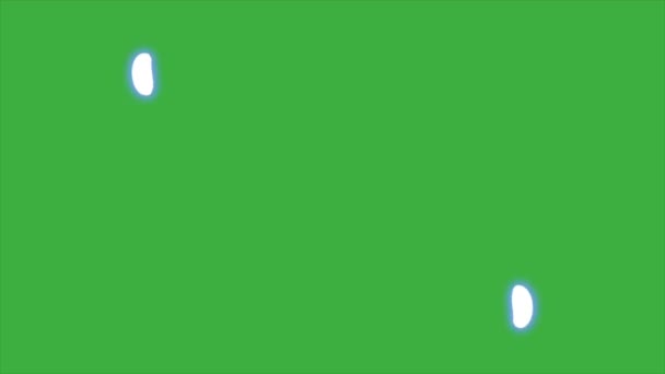Eine Videoanimation Schleifeneffekt Cartoon Energie Auf Grünem Hintergrund — Stockvideo
