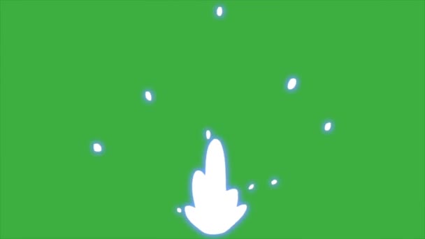 Yeşil Ekran Arka Planında Bir Video Animasyon Döngü Element Efekti — Stok video