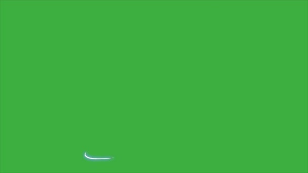Ефект Відео Анімації Циклу Мультфільму Енергія Фоні Зеленого Екрану — стокове відео