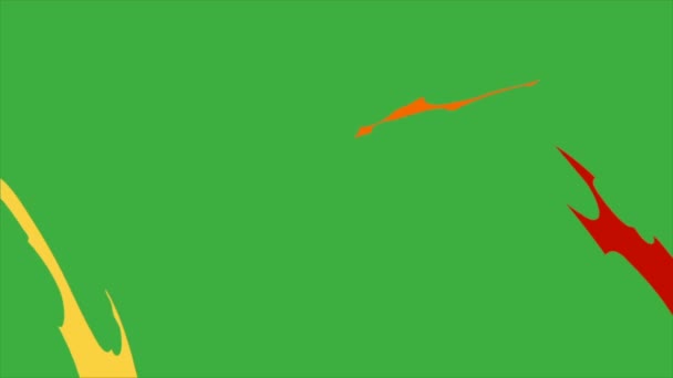 Eine Videoanimation Schleife Visuelles Element Effekt Cartoon Auf Grünem Bildschirm — Stockvideo