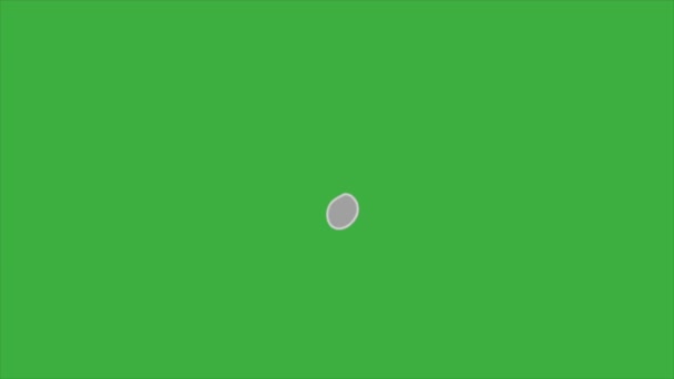 绿色屏幕背景下的视频动画循环元素对卡通烟雾的影响 — 图库视频影像