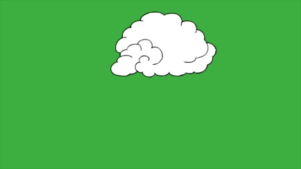 Animacja Wideo Owiec Pętli Zielonym Tle Ekranu — Wideo stockowe