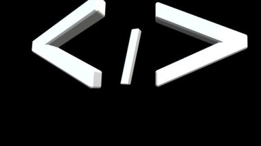Hareket bulanıklığı efektli uluslararası programcılar günü hakkında animasyon videosu 3D